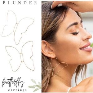 NEW Retired Plunder Butterfly Earrings Limited Edition